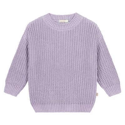 Yuki- Chunky Sweater LILAC-Popcorn Kids